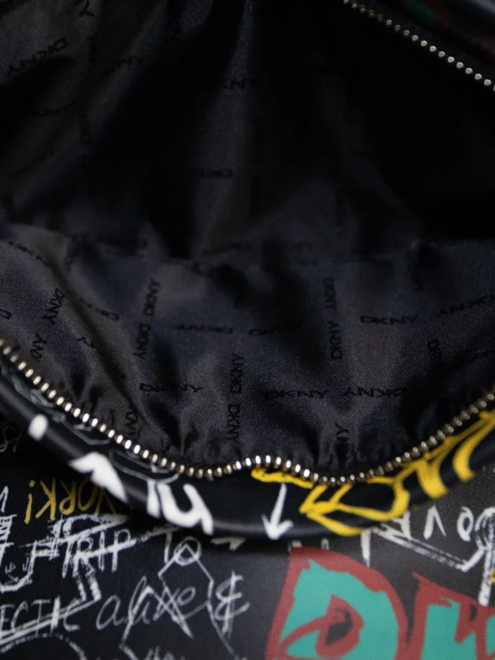 DKNY Tilly Graffiti Foldover Backpack NYC Print